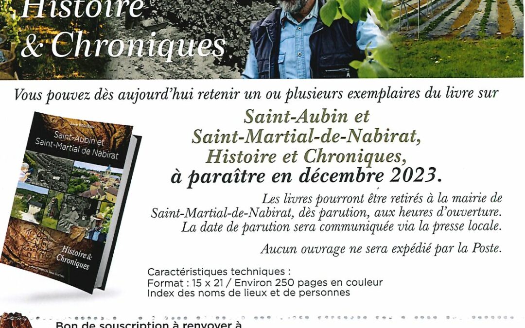 La Monographie St Martial-de-Nabirat et St Aubin